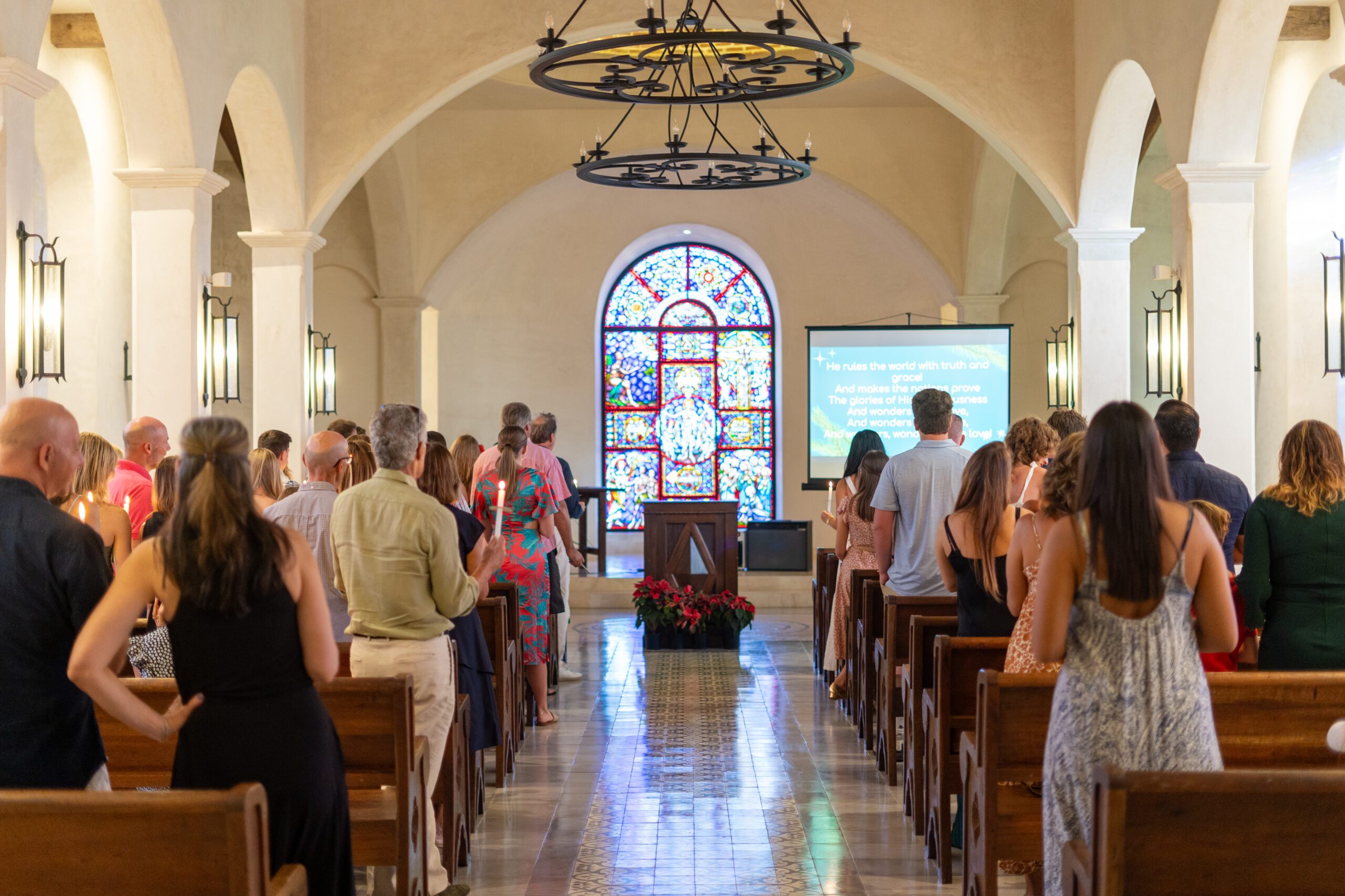 Candlelight service at Rancho Santana Chapel