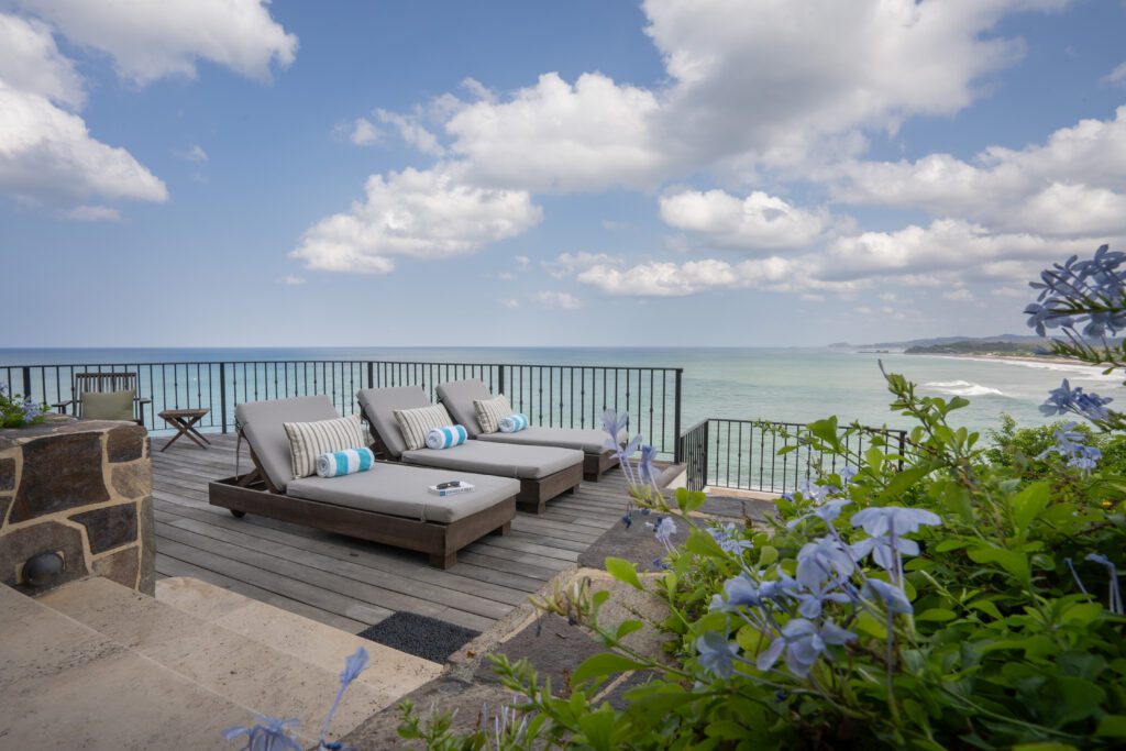 View of the terrace at Villa Cielo at Rancho Santana