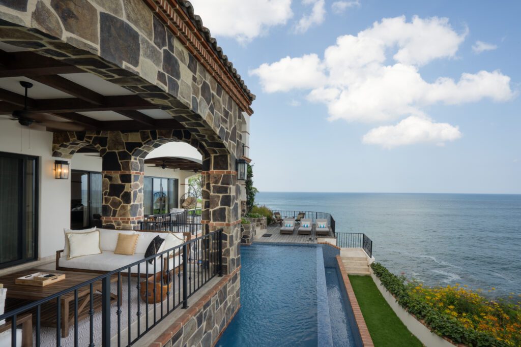 View of the pool in Villa Cielo at Rancho Santana