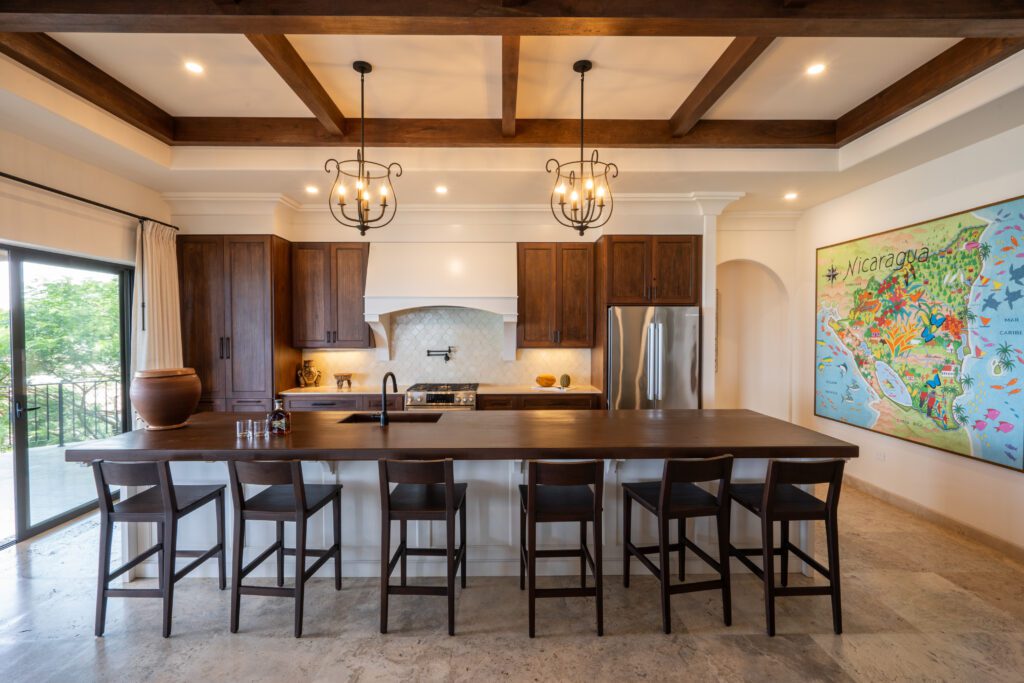 View of the dining room in Villa Cielo at Rancho Santana