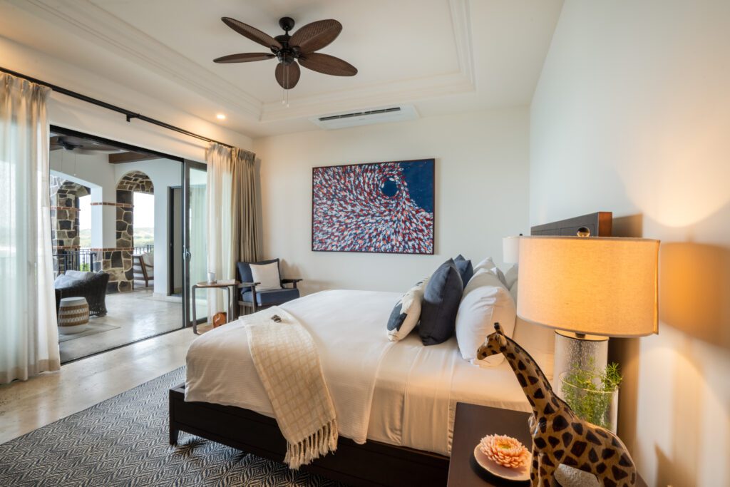 View of the guest bedroom in Villa Cielo at Rancho Santana