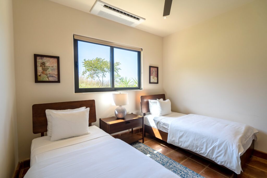 View of the bedroom at Casa Pomerelle at Rancho Santana