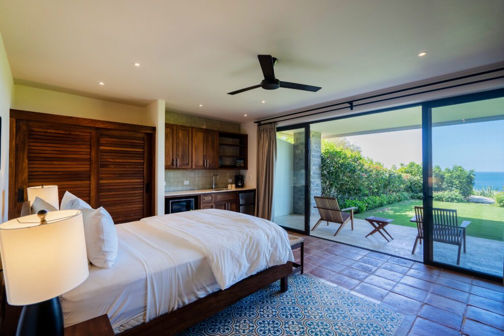 View of the bedroom at Casa Pomerelle at Rancho Santana