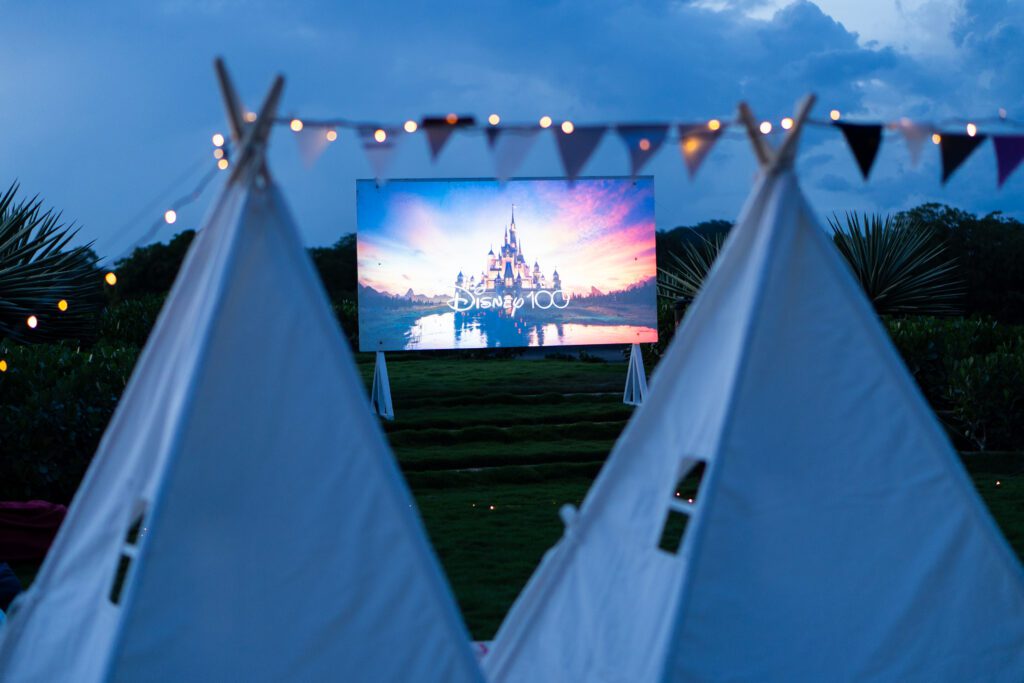 movie teepee night at Rancho Santana