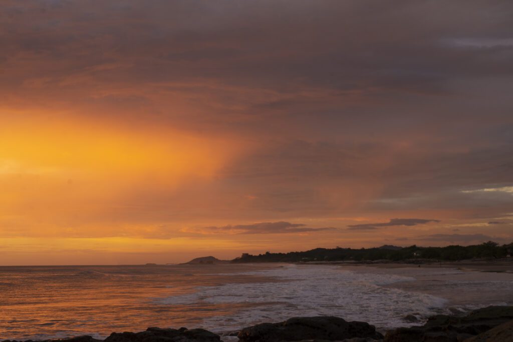 sunset playa santana
