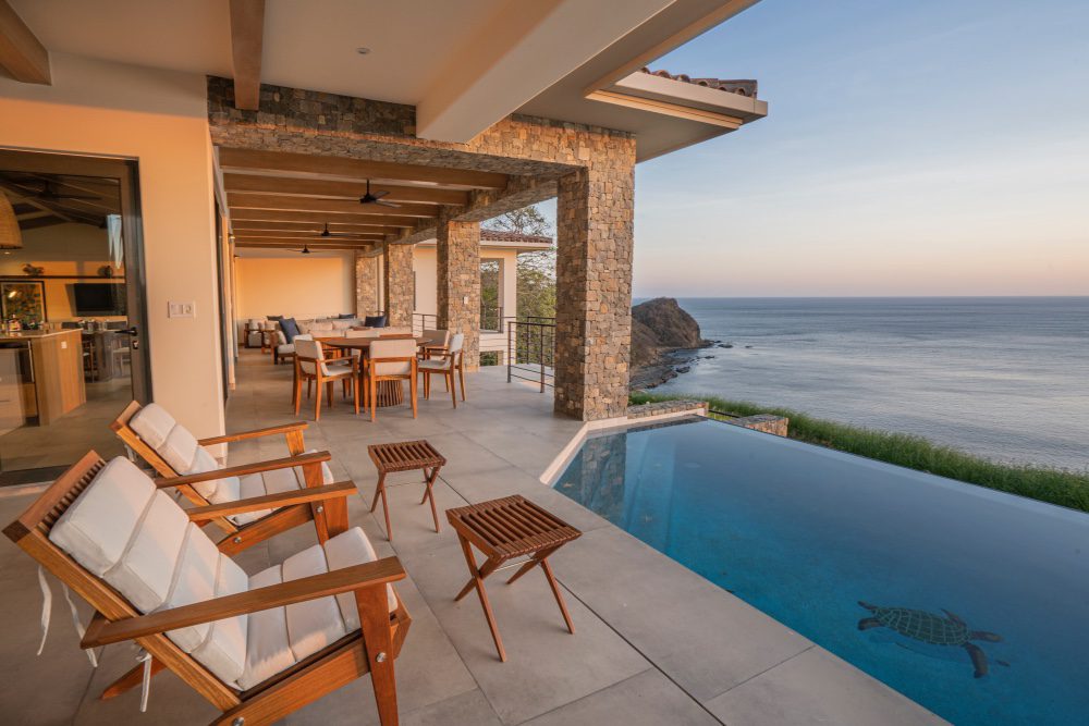 view of the pool of the ocean view home - Casa Tuncan in Rancho Santana