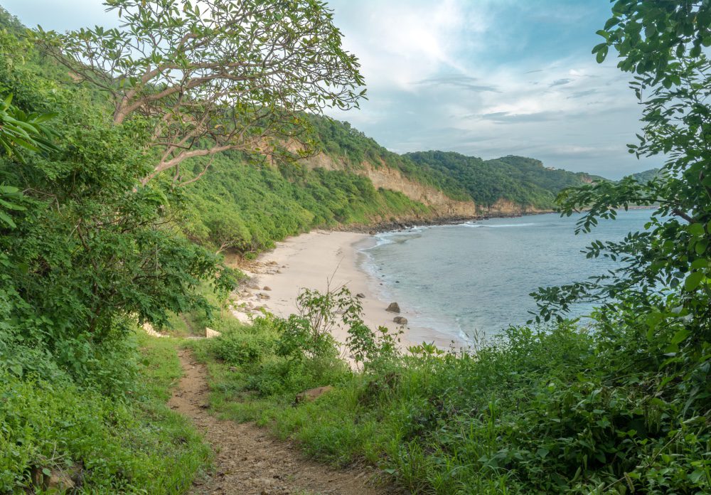 Landscape view of Nicaragua pacific coast at Rancho Santana Resort