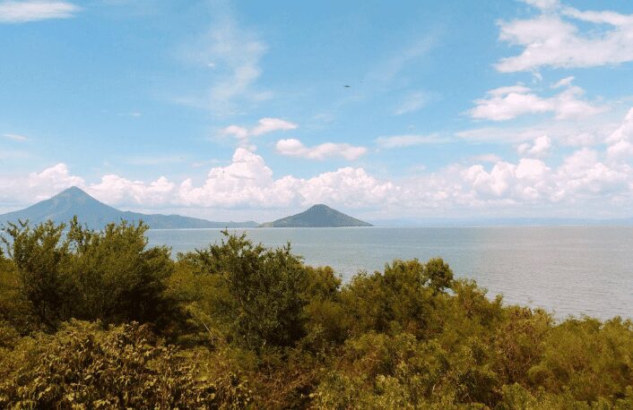 View of Lake Nicaragua, the Largest lake in Central America.