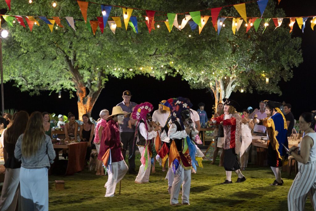 view of the open market at Rancho Santana - local art