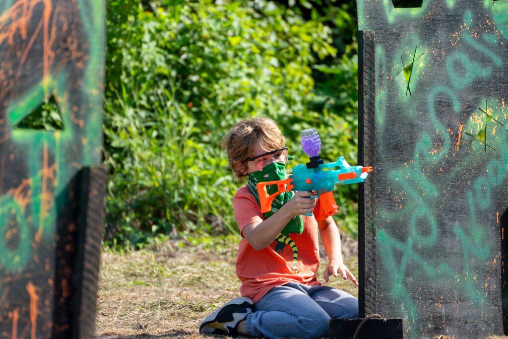 gel blaster event for kids at Rancho Santana