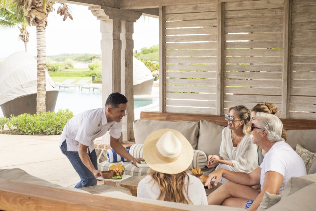 The Pool Bar and Cabanas restaurant at Rancho Santana